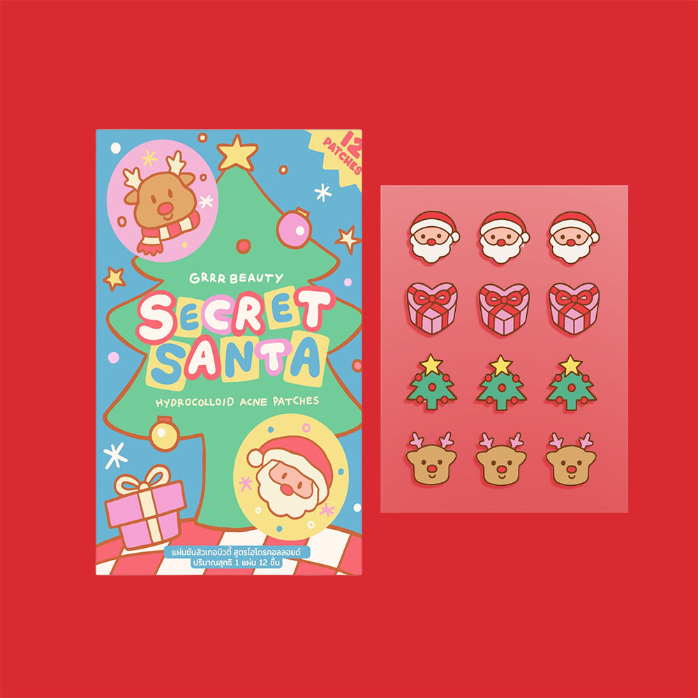 Grrrbeauty Secret Santa Hydrocolloid Acne patches 12 10 g. | Shopee ...