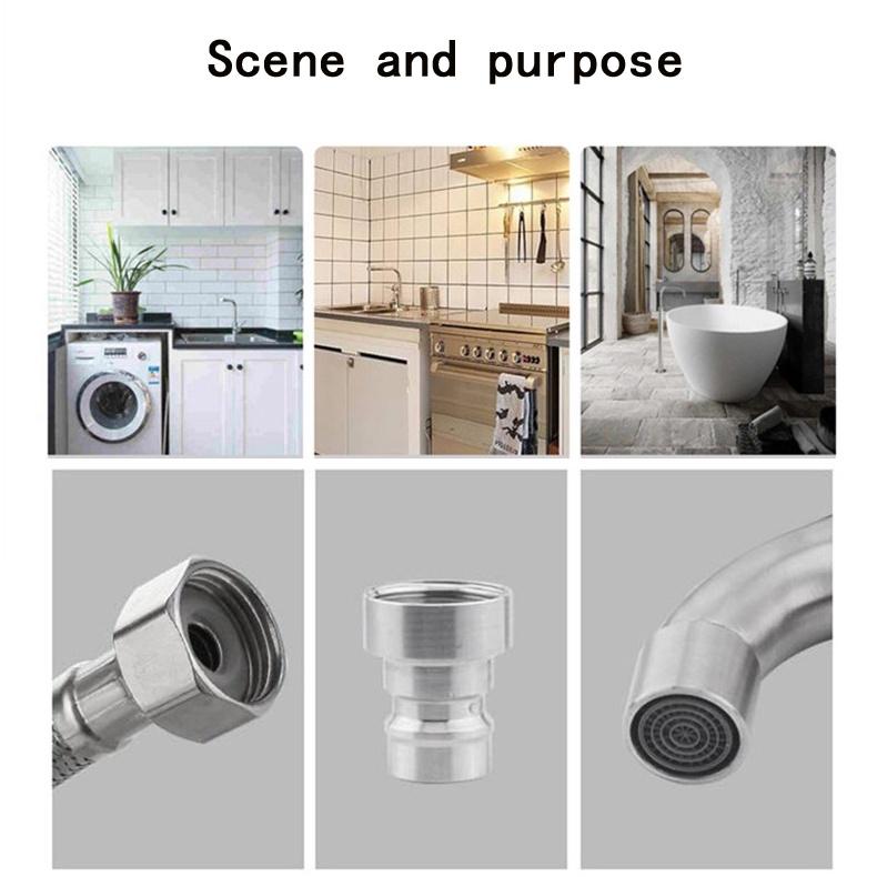 Multi-Purpose Faucet Stainless Steel Tap Double Washing Machine Pool ...
