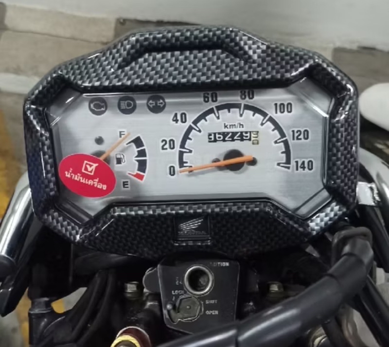 Zoomer x (12-14) Speedometer Cover Kevlar Attached To The Original Item ...