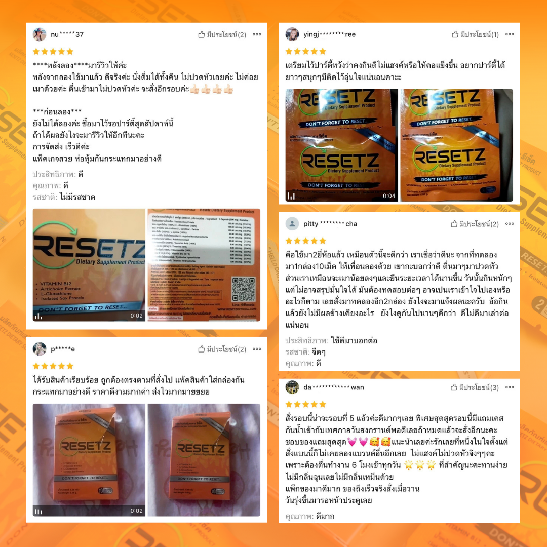 RESETZ Vitamin For Hank-Anti Hangover Ready To Work Nourish The Liver ...