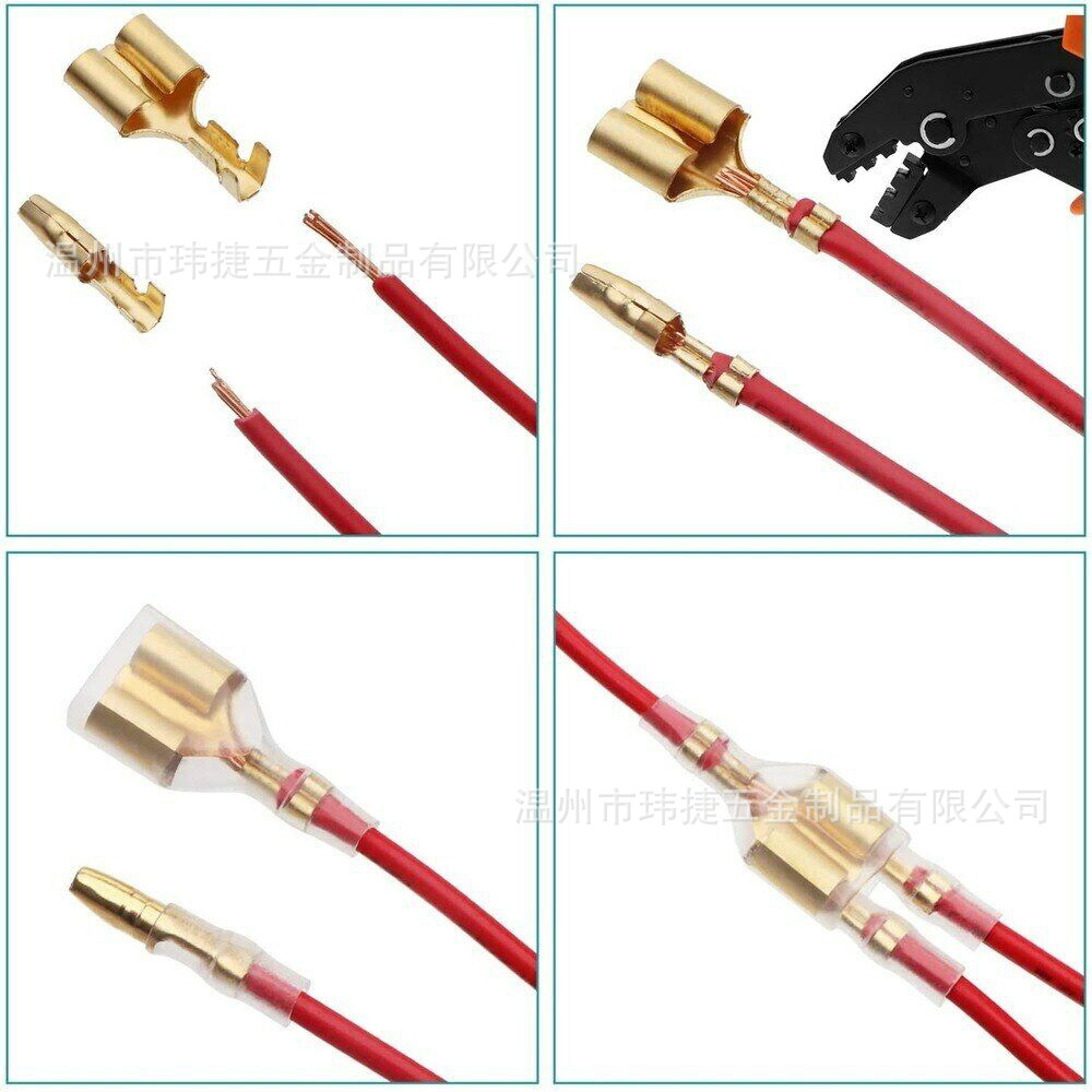 Fishtail Connector 4.0mm With Insulated Sheath (25 Sets Of 150 Pieces ...