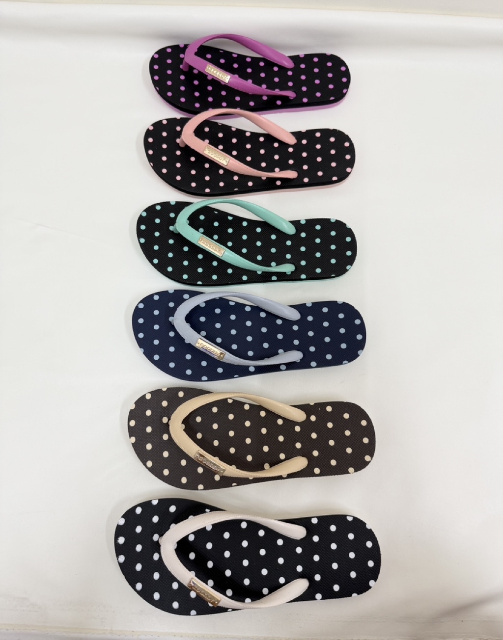 Bwr 50 Fashion Sponge Slippers by GOODDY Model Polka Dot Pattern Flip ...