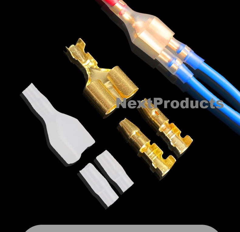 Fishtail Connector 4.0mm With Insulated Sheath (25 Sets Of 150 Pieces ...
