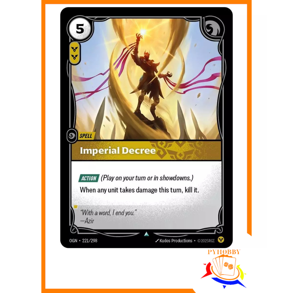 [Riftbound] Imperial Decree-Origins (OGN) | Shopee Malaysia