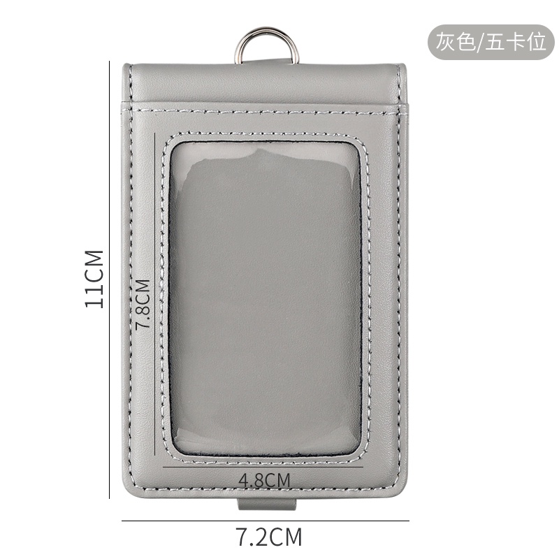 Support Customized Genuine Leather Identification Card ID Holder Work