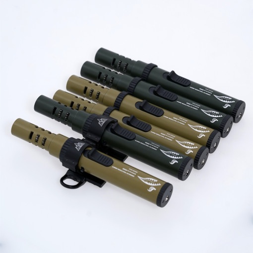 [MTS] Camping Black Samurai Camping Lighter Portable Gas Lighter