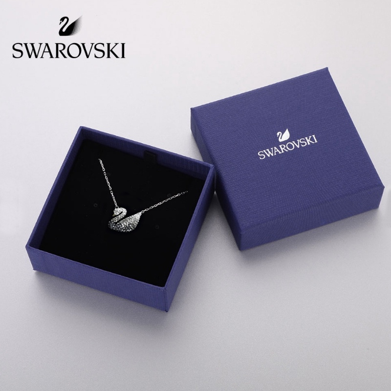 Ready Stock Swarovski Necklace Classic ICONIC SWAN Gradient Color Fashion Crystal Caron Ladies Love Gift Shopee Malaysia