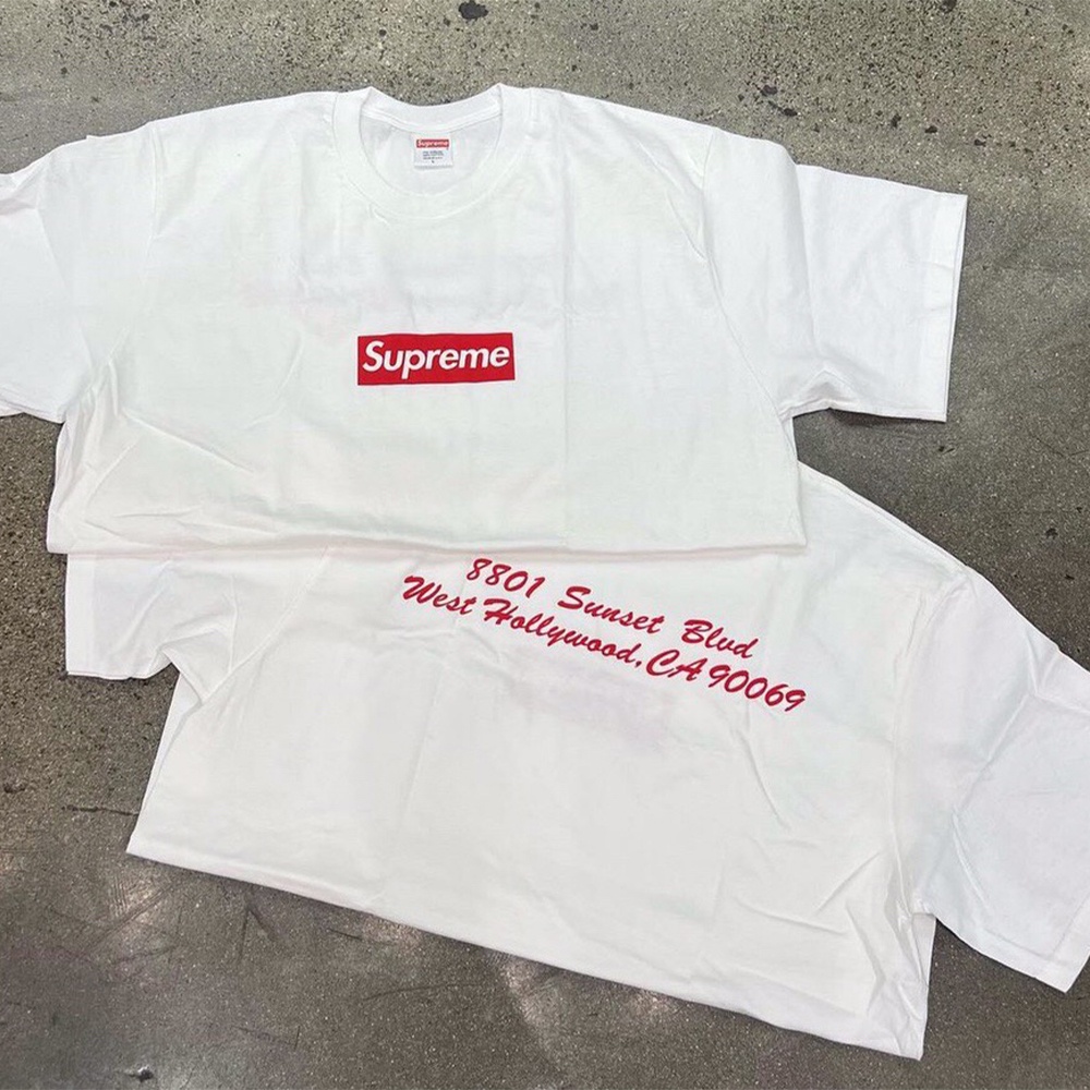 Supreme West Hollywood Box Logo Cotton T-Shirt - White