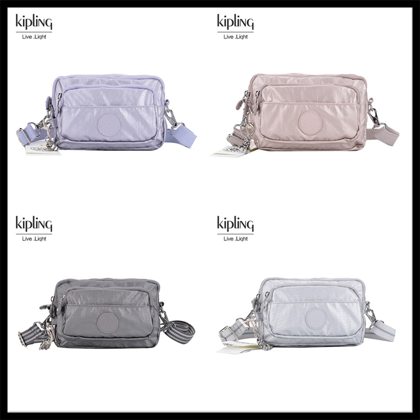 Kipling New Style ThreeZipper Messenger Bag/Can Be Used As Waist Bag