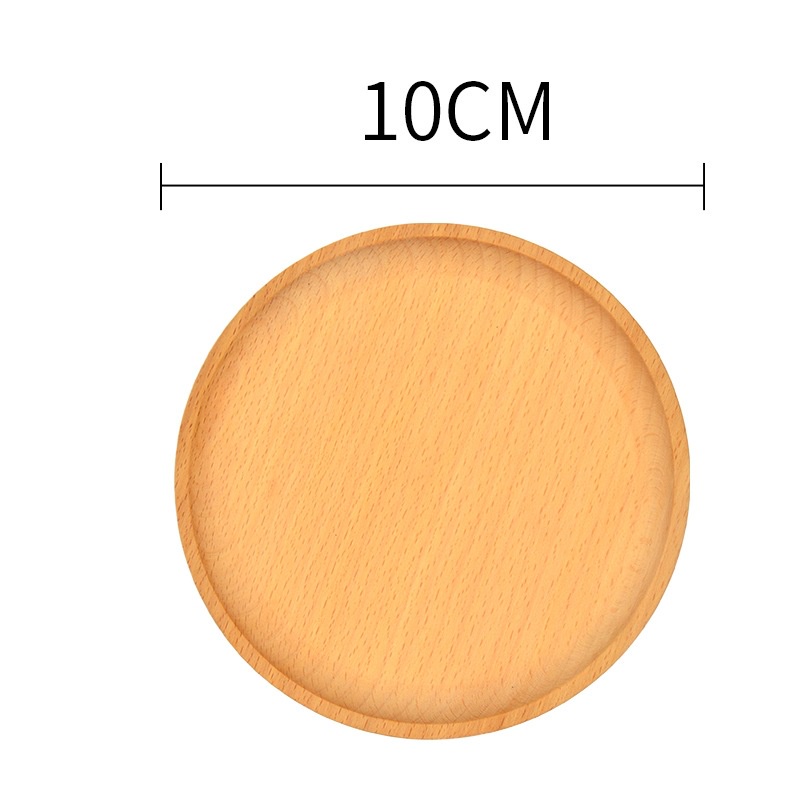 Multisizes wood plate saucer small tray coffee tray wooden wood