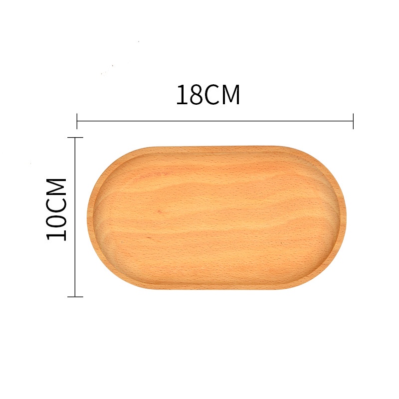 Multisizes wood plate saucer small tray coffee tray wooden wood