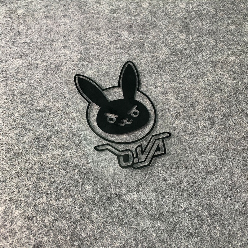 [P-A652] Hollow DVA Rabbit Avatar Reflective Sticker Overwatch Hero ...