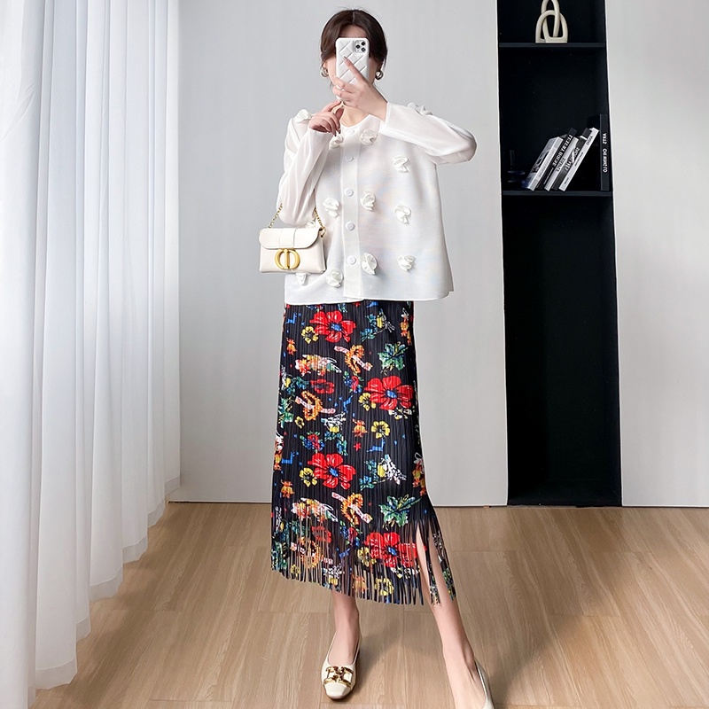 Miyake Pleated High-End Top Women 2023 Spring New Style Classy