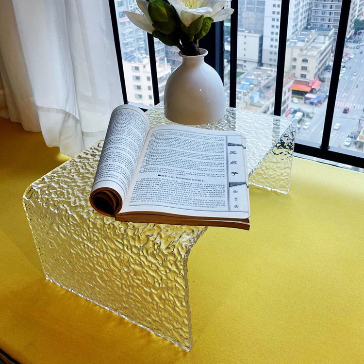 Nordic style acrylic transparent coffee table Ins modern simple tatami ...