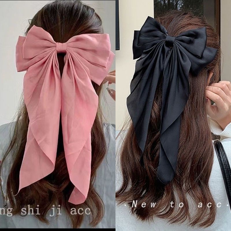 Hairpin Ribbon Bow Pin for Hijab Wedding Hair Accessories Hair Clip