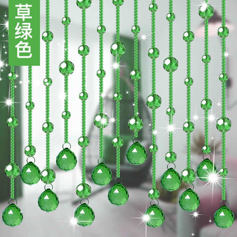 beads ♥Crystal Bead curtain Door Partition Living Room Entrance Aisle  Decoration Screen Bathroom Bedroom Feng Shui Perforation-