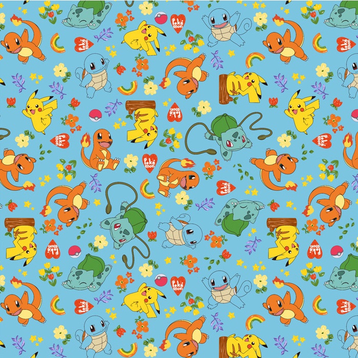 Pocket Monster, Pokemon Friends World Pikachu, Bulbasaur, Charmander ...