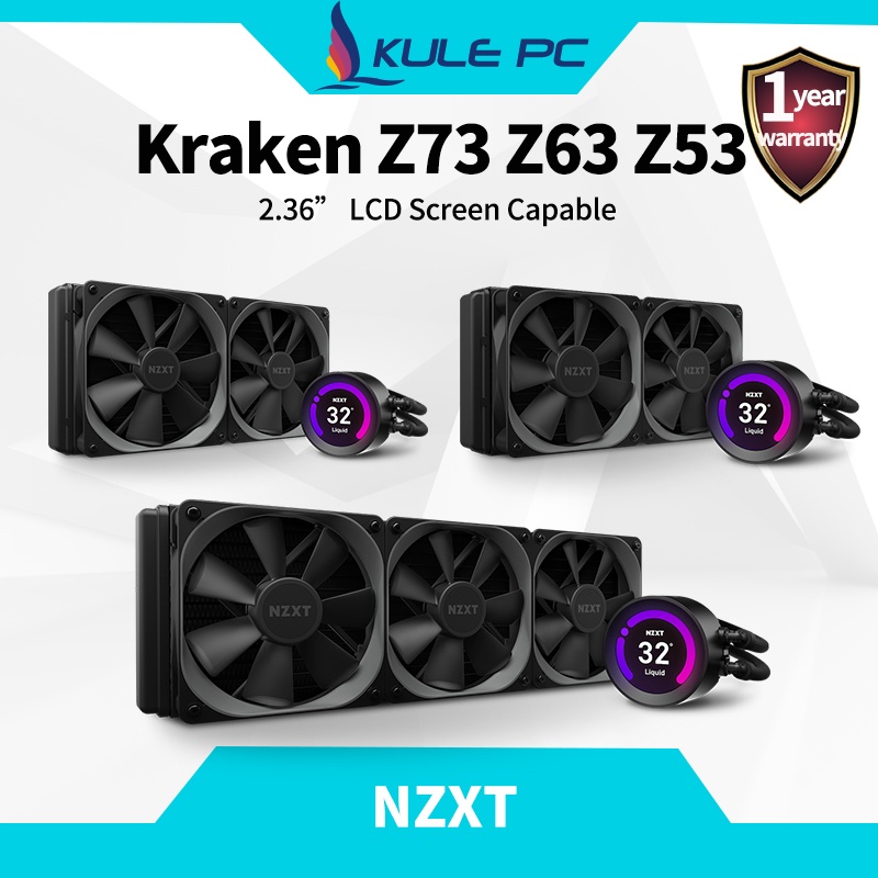 NZXT Kraken Z73 360mm RLKRZ7301 AIO CPU Liquid Cooler Customizable