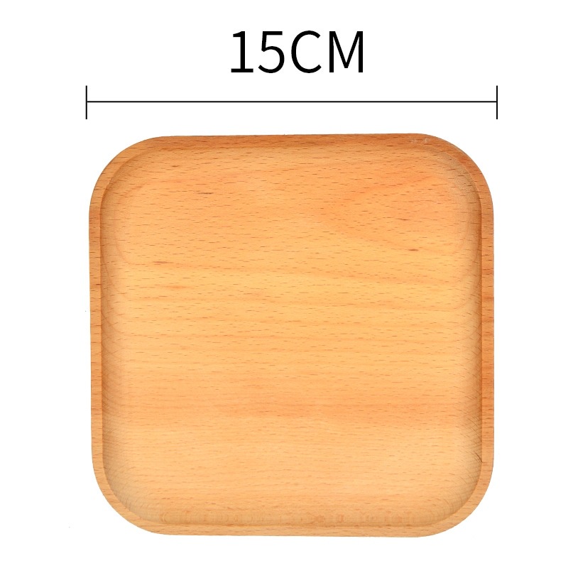 Multisizes wood plate saucer small tray coffee tray wooden wood