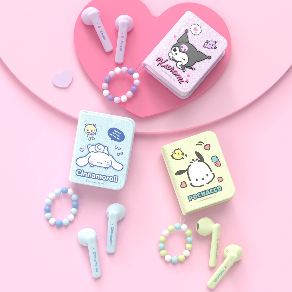 Sanrio Kuromi Bluetooth Headphones Cinnamoroll True Wireless Headset Pochacco Sport Noise 7121