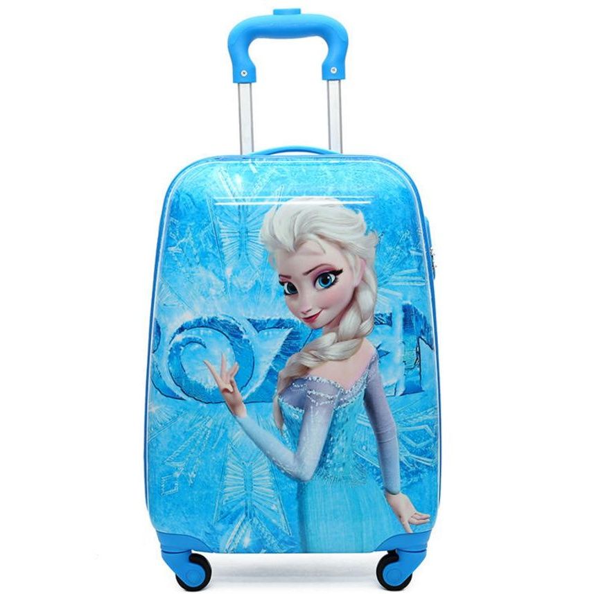 Children Girls Frozen Trolley Case Princess Elsa Suitcase FourWheel