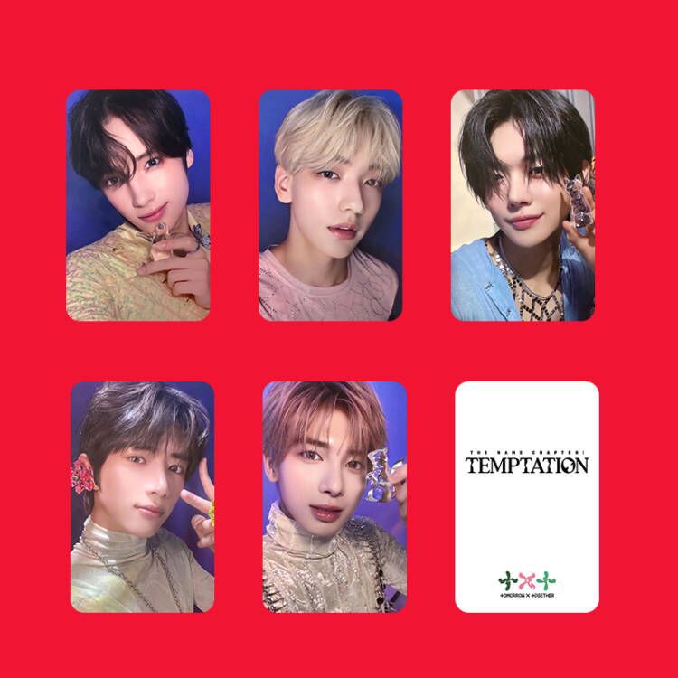 5pcs/set TXT MOA ZONE Postcards WORLD TOUR TEMPTATION Lomo Cards ...