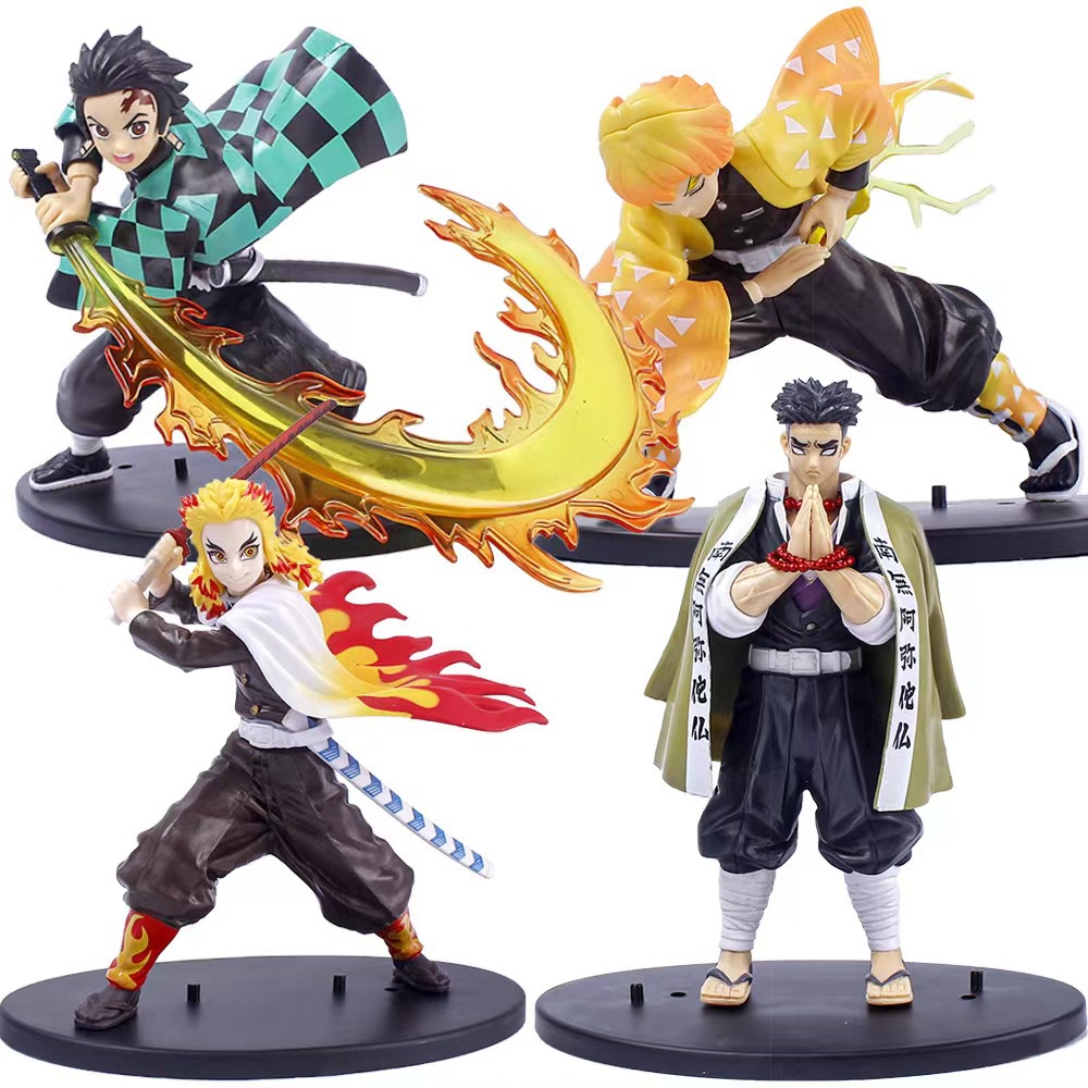 YCVBCY Figurine Tanjiro Demon Slayer 15 Cm – Cake Topper Ou Figurine De Collection PVC