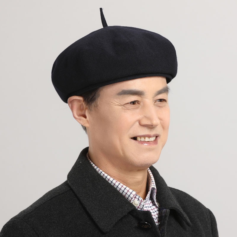 Gh Elderly Hat Men Autumn Winter Old Man Grandpa Middle-aged Elderly ...