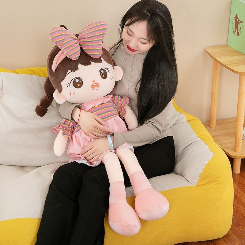 Cute Cotton Doll Little Girl Philippine Ragdoll Plush Toy Sleeping
