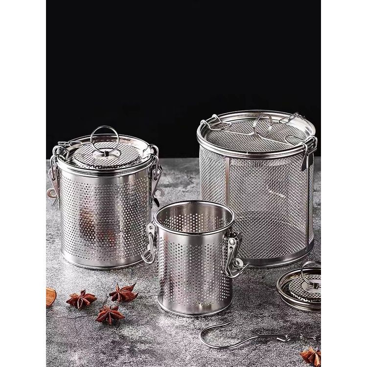 304 Stainless Steel Filter Mesh Braised Water Basket Braised Material Bag Filter Bag Braised 7291