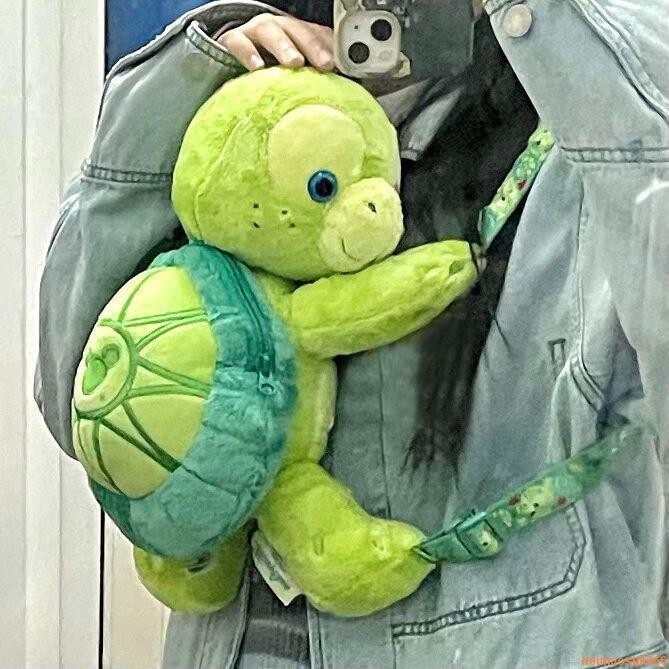 Taiwan Shipping Cartoon Plush Small Sea Turtle Backpack Children Doll ...