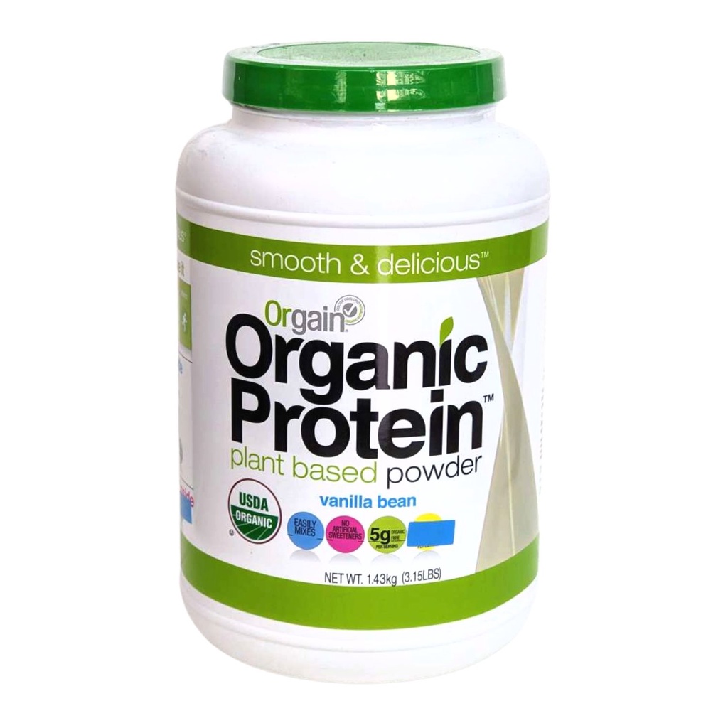 Orgain Organic Plant-Based Protein Powder Vanilla Flavor 1.4kg C1050700 ...