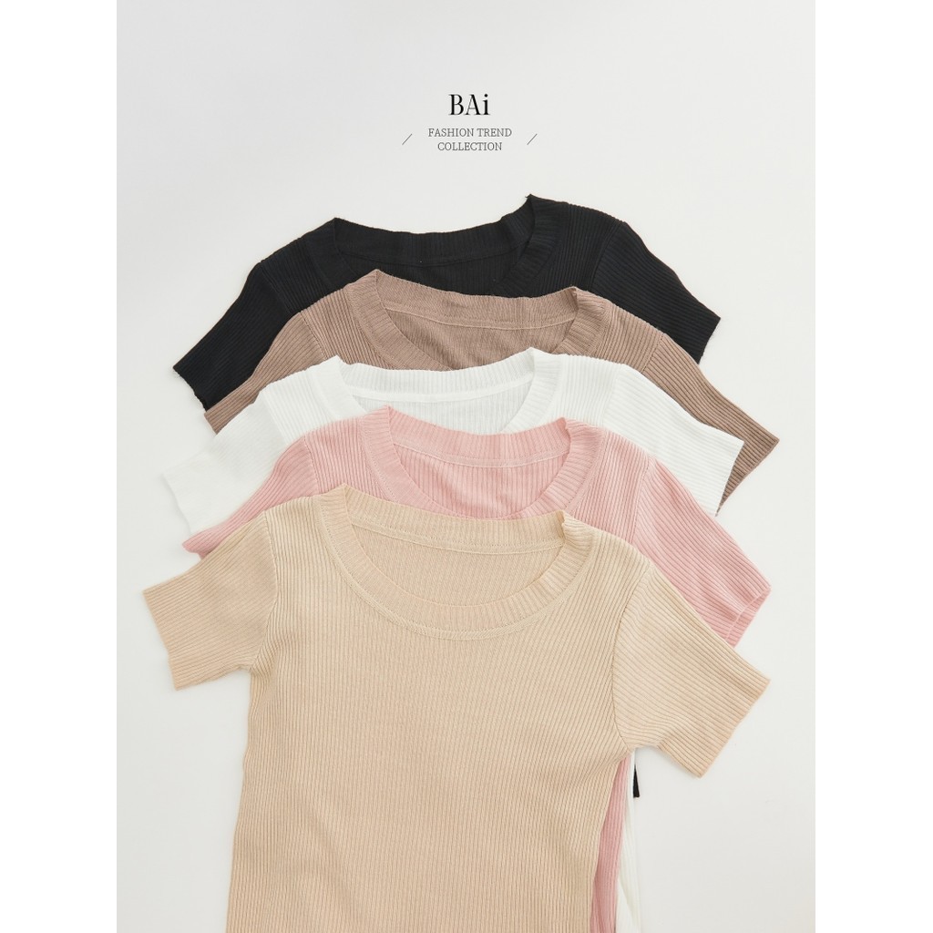 BAi White Mother Pit Strip Thin Knit/Elastic Ribbed Soft Material Half ...