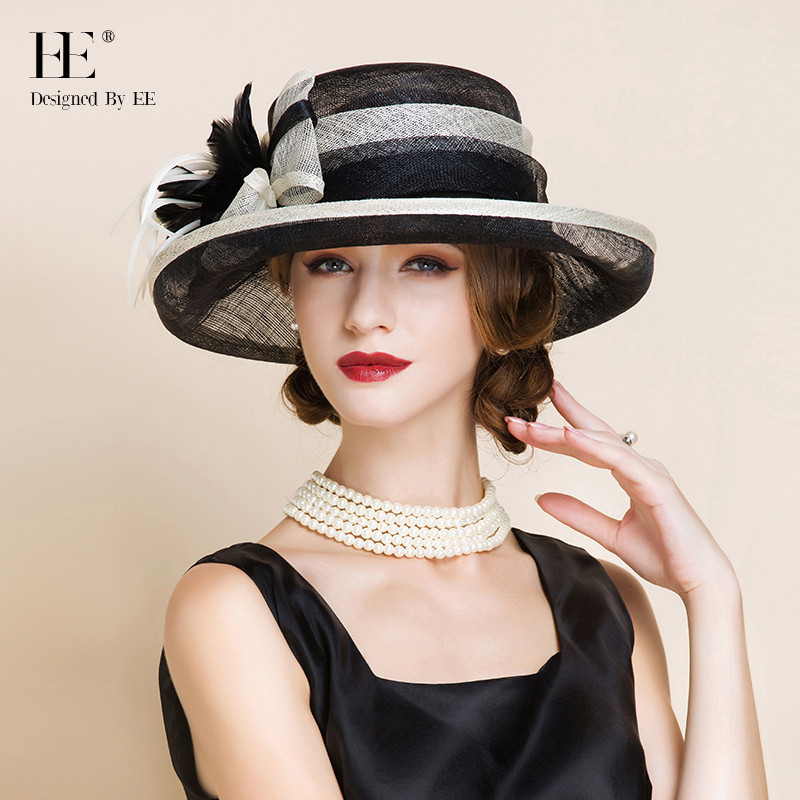 [HighEnd] Ee Hat Female Spring Summer Elegant Linen Gauze Hat British