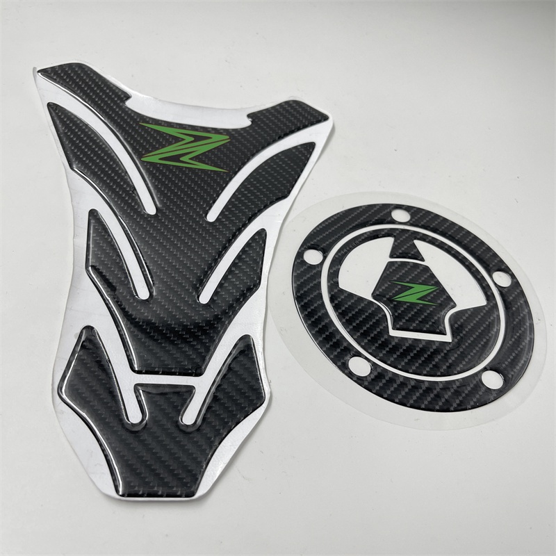 2 Stück Z Stil Motorrad Aufkleber Gold - 3D Tank Emblem Für Kawasaki Z Modelle