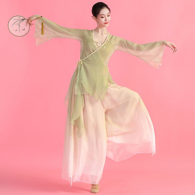 Classical Dance Costume Female Elegant Body Rhyme Gauze Fairy Chinese