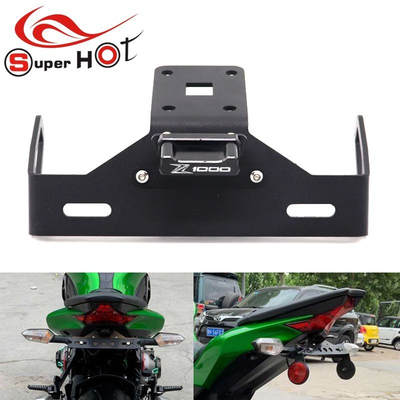 Kentekenplaathouder Voor Kawasaki Z1000 2014-2017 & Z1000R 2018-2020 - Roestvrij Staal