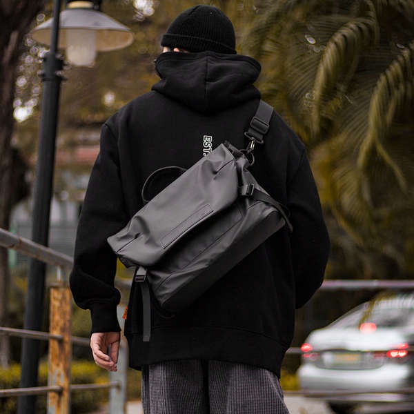 Lshstore Functional Messenger Bag Male ins Street Wear Shoulder Bag Men's Shoulder Bag Japanese