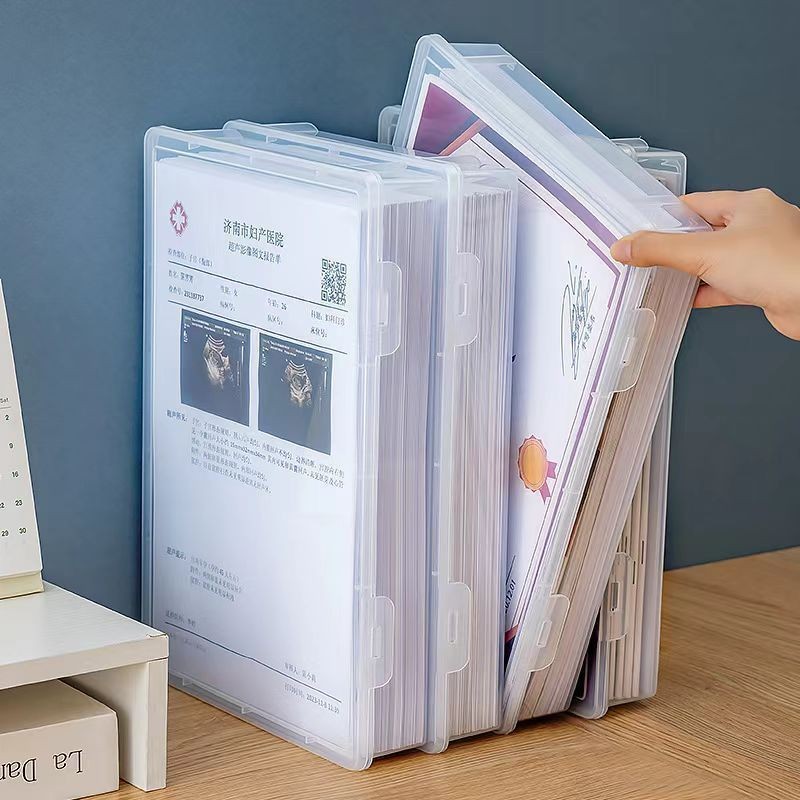Shopee Cheapest Office File Storage A4 Document Box Transparent Home A4 ...