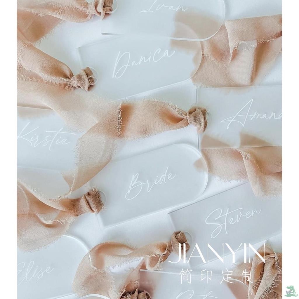 Customized Seat Card Wedding Chart Table Photo Translucent Frosted ...