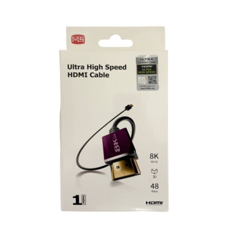 MS HDMI 2.1 8k AV Terminal Cable 1M (1M/A062101)) [Big Buyer] | Shopee ...