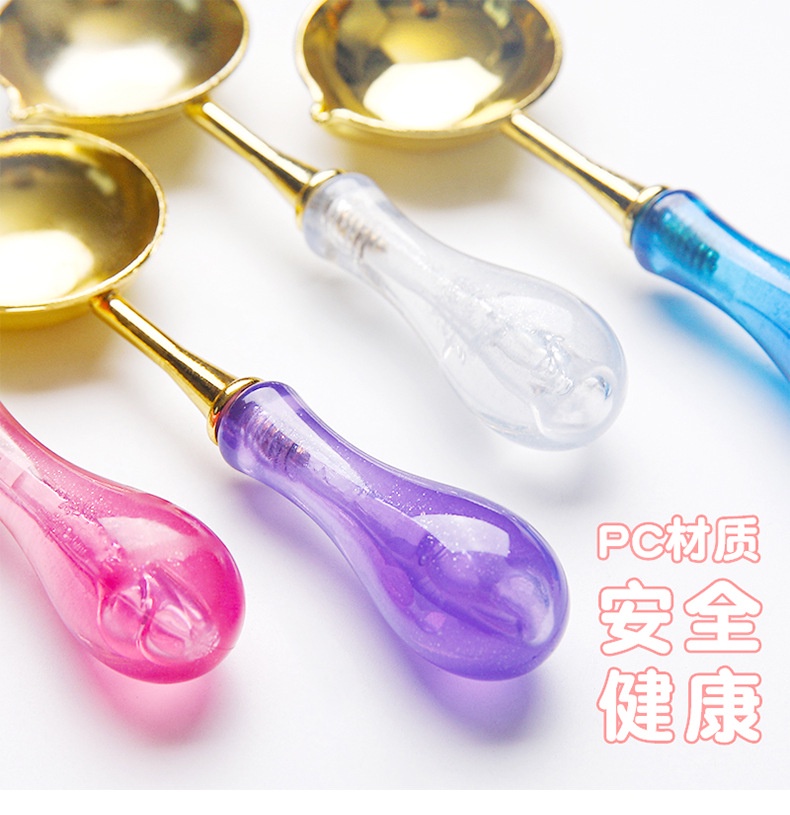 March New Product Bubble Lacquer Spoon Macaron Color Seal Full Set ...