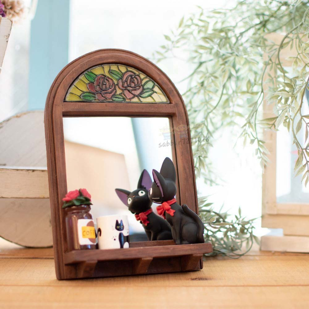 JP Purchase Ghibli Style Frame Hanging Table Mirrorjiji Cat Window