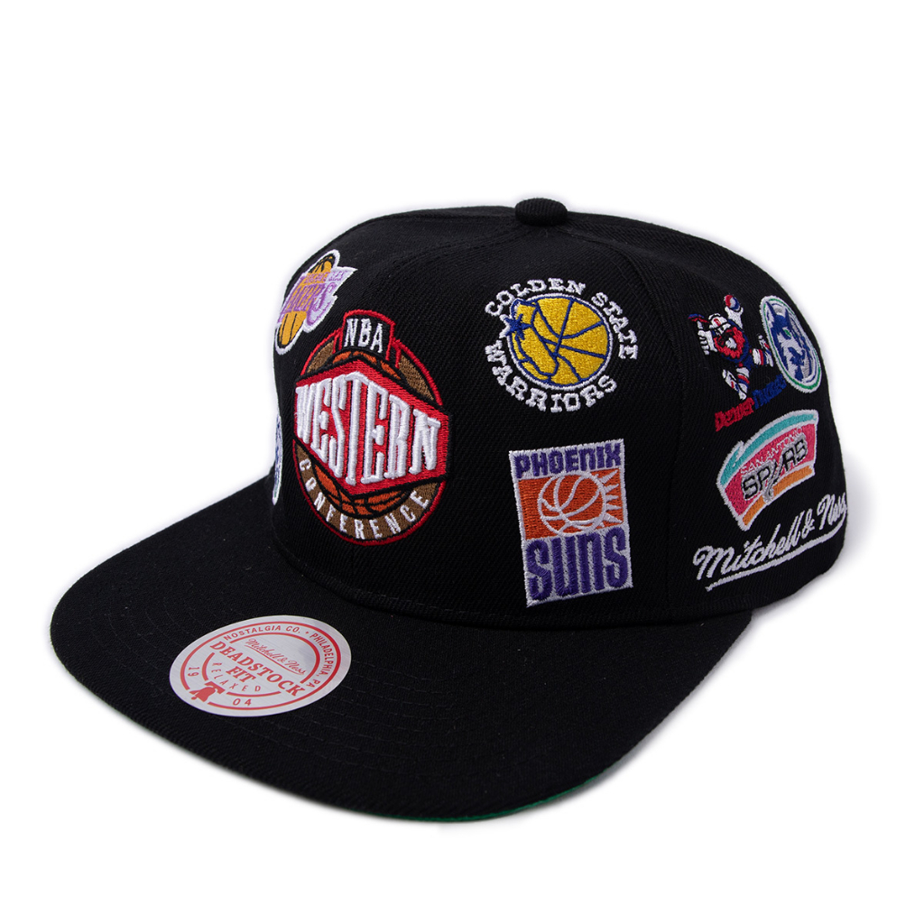 NBA All Over Conference Deadstock HWC Retro Traditional Back Buckle Cap ...