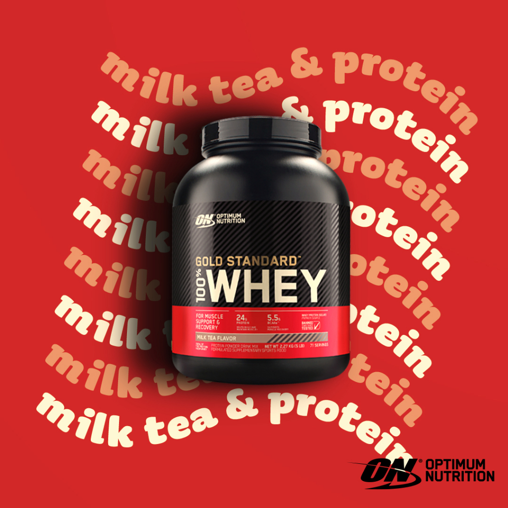 [United States ON] Gold Whey Protein 5lbs Milk Tea Flavor 100 High