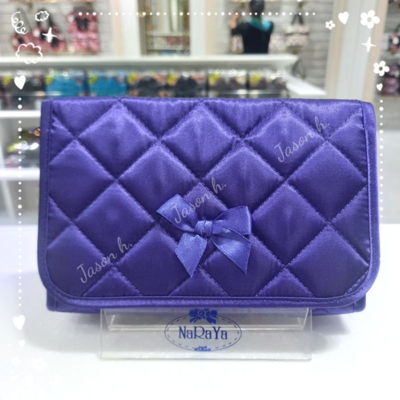 Thailand Direct Delivery New Color 9 Colors NaRaYa Bangkok Bag Satin Cloth With Mirror Cosmetic Large Style L Shopee Malaysia