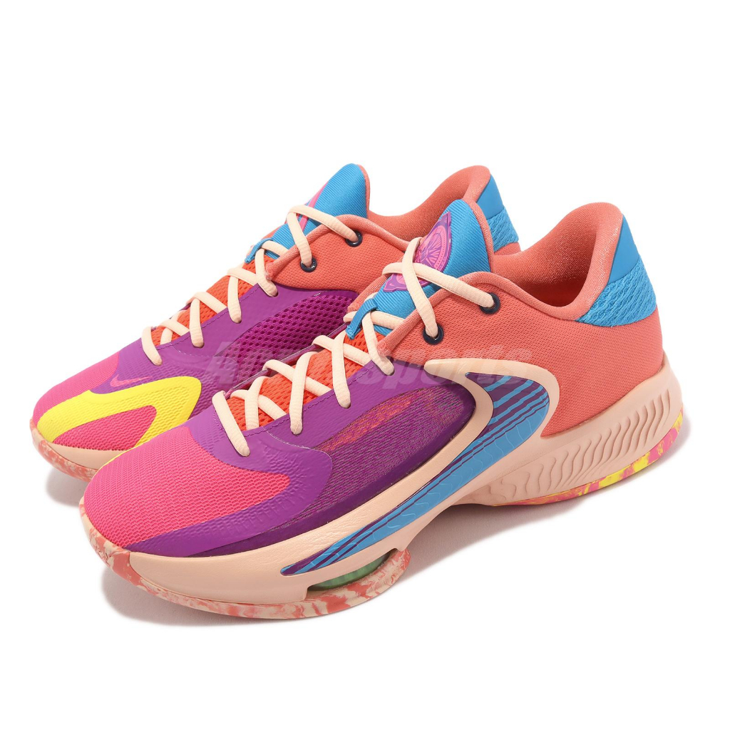 Nike Basketball Shoes Zoom Freak 4 EP Multicolor Antetokounmpo Men's ...