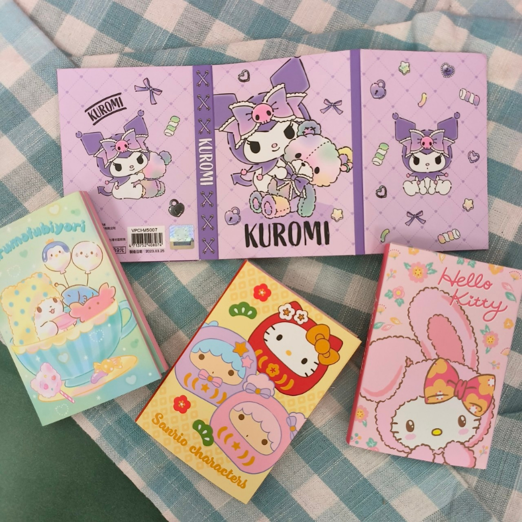 Sanrio Notebook Color Notepad Memo Stationery kitty Kuromi Mopo Bear ...