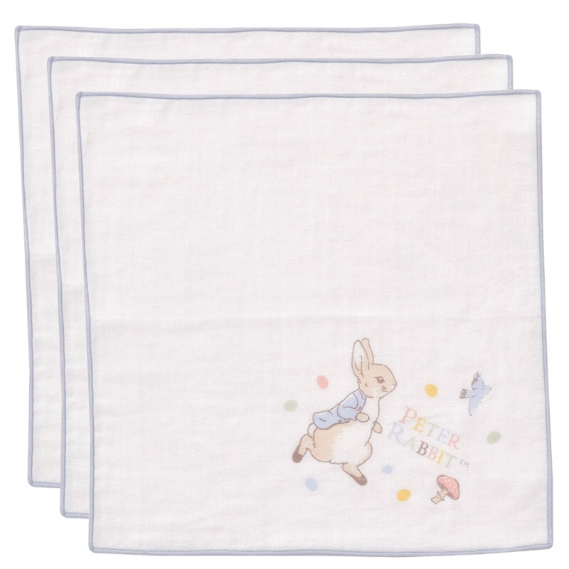 Chico Pete Rabbit Fairy Tale Gauze Handkerchief (3pcs) | Shopee Malaysia