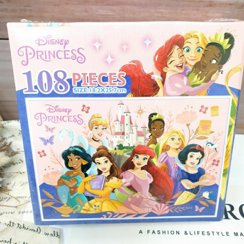 Disney Princess 108 Piece Puzzle Boxed The Little Mermaid Belle Snow ...